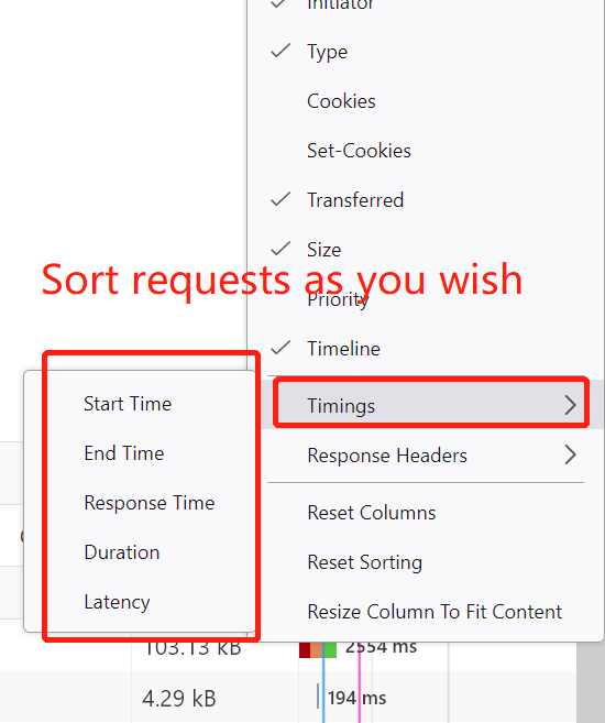 Firefox Timings