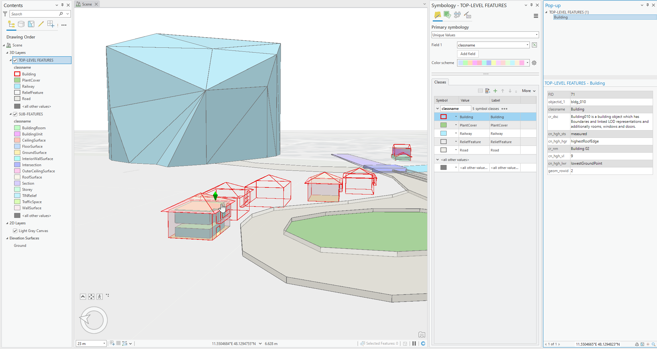 A sample view on ArcGIS Pro